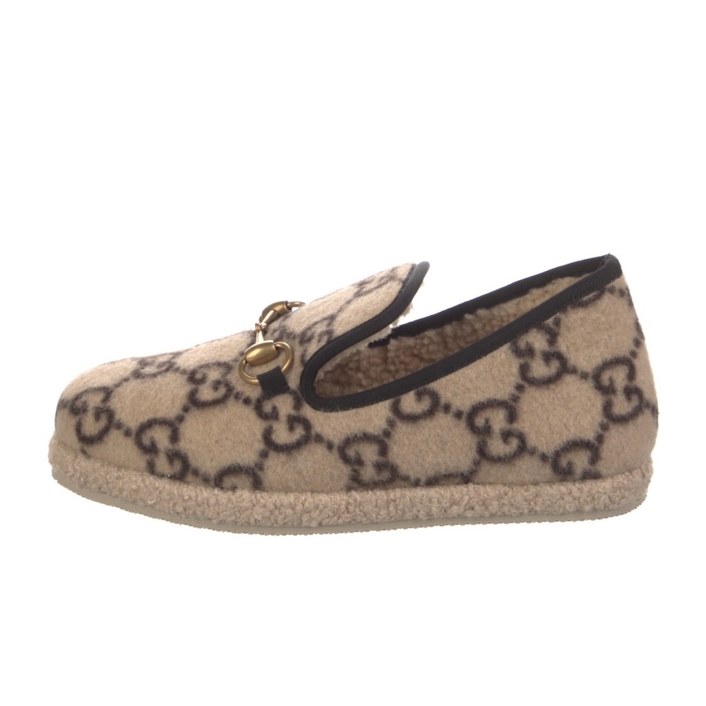 Gucci GG Supreme Wool Espadrilles Biege/Black Size 36